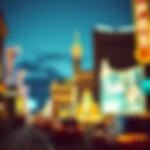 The iconic Las Vegas Strip showcasing historic casinos