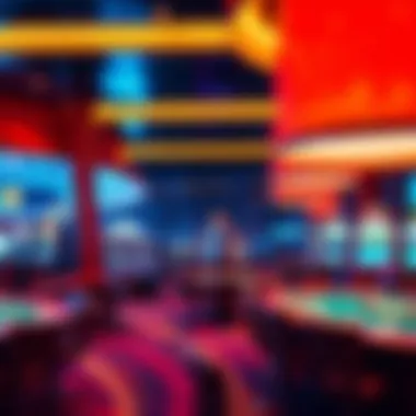 Modern Casino Interior A vibrant casino interior reflecting modern gaming culture