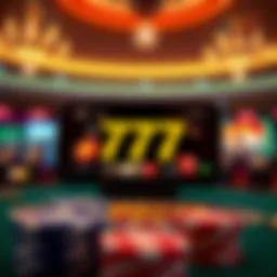 Visual representation of the 777 app interface showcasing its features