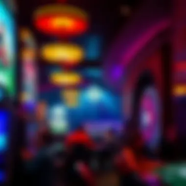 Vibrant nightlife and entertainment scene at a casino