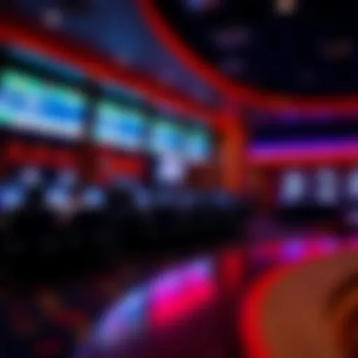 Interior of Tropicana AC Sportsbook Interior view of Tropicana AC Sportsbook showcasing betting screens and seating.