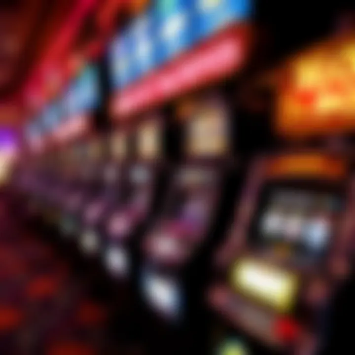 History of Slot Machines at Tropicana Atlantic City A historical display showcasing the evolution of slot machines over the decades.