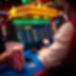 Illustration of TwinSpires platform interface showcasing various betting options