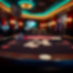 A virtual blackjack table showcasing a game in progress with cards dealt