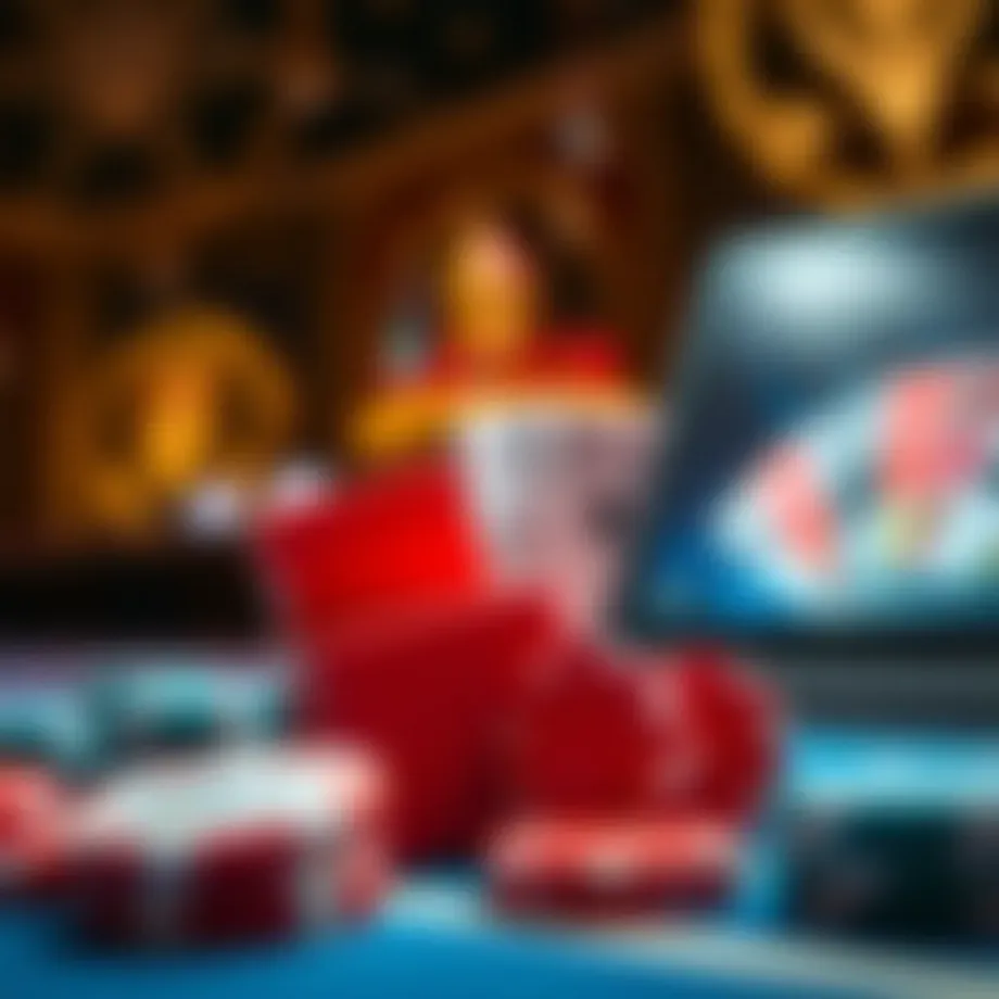 A vibrant illustration representing online casino bonuses