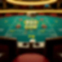 Pai Gow Poker table layout showcasing betting options