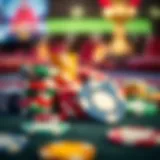 Tangible Rewards in Casino Gaming Colorful casino chips representing tangible rewards