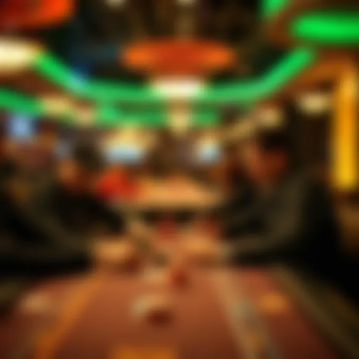 Engagement and Strategy in Poker A lively poker table showcasing player engagement