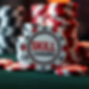 A close-up of poker chips representing skill development