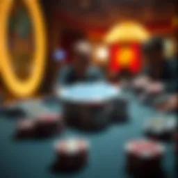 Visual representation of a poker pot dynamics