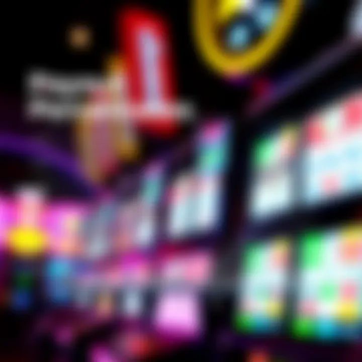 Graph showing payout percentages across different slot machines