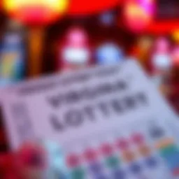 Detailed illustration of Virginia Lottery ticket structure
