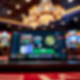 A digital representation of various online poker platforms available for players.