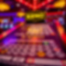 Keno game layout showcasing numbers and betting areas